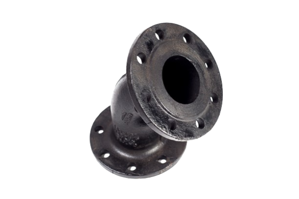 CURVA FOFO 45º COM FLANGES